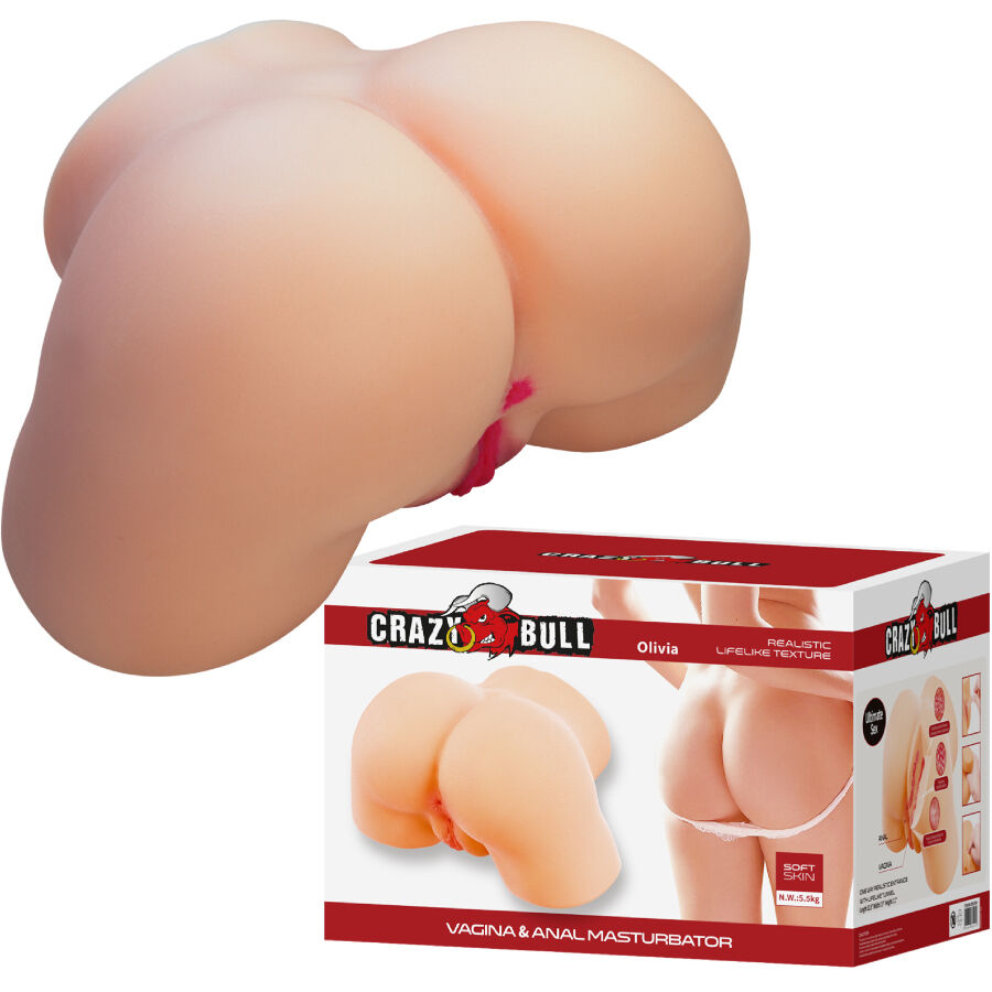 Masturbateur Réaliste Olivia Fesses Féminines - Crazy Bull