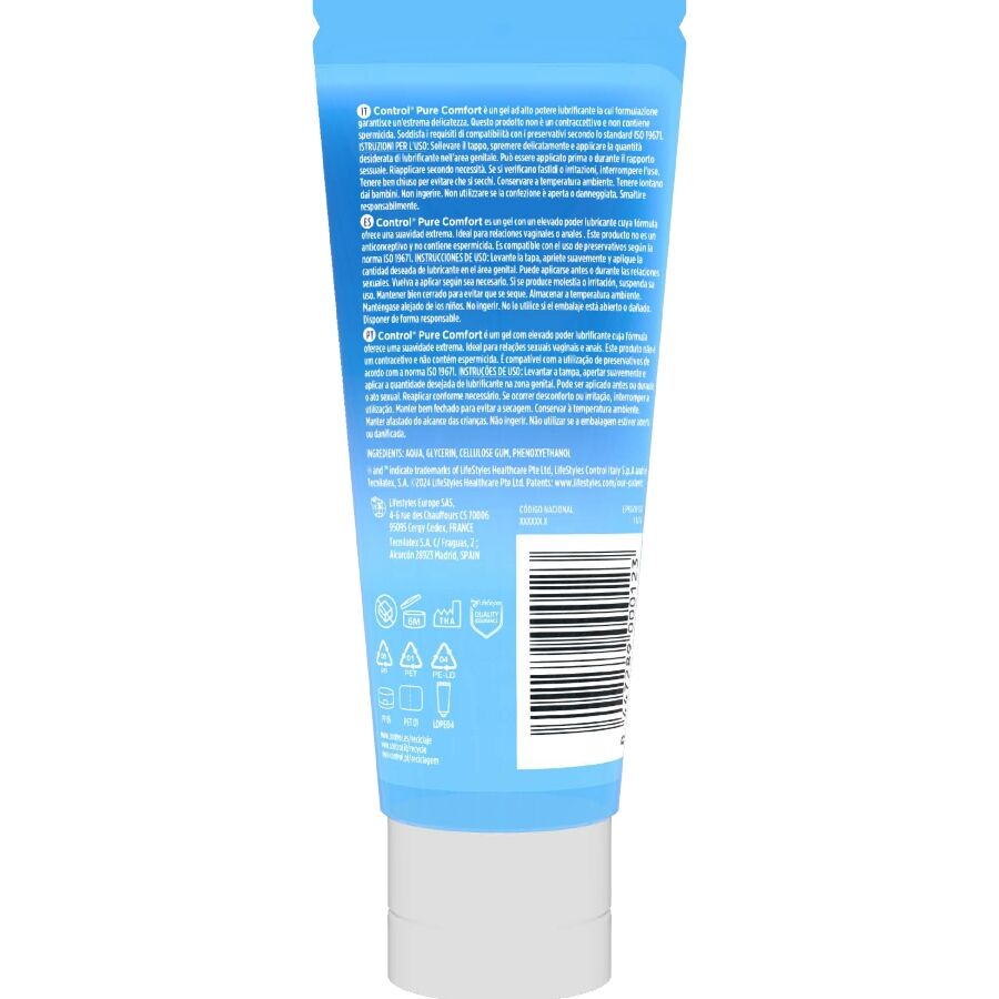 Lubrifiant Intime Pure Comfort Hydratation Intense - Control - CONTROL LUBES