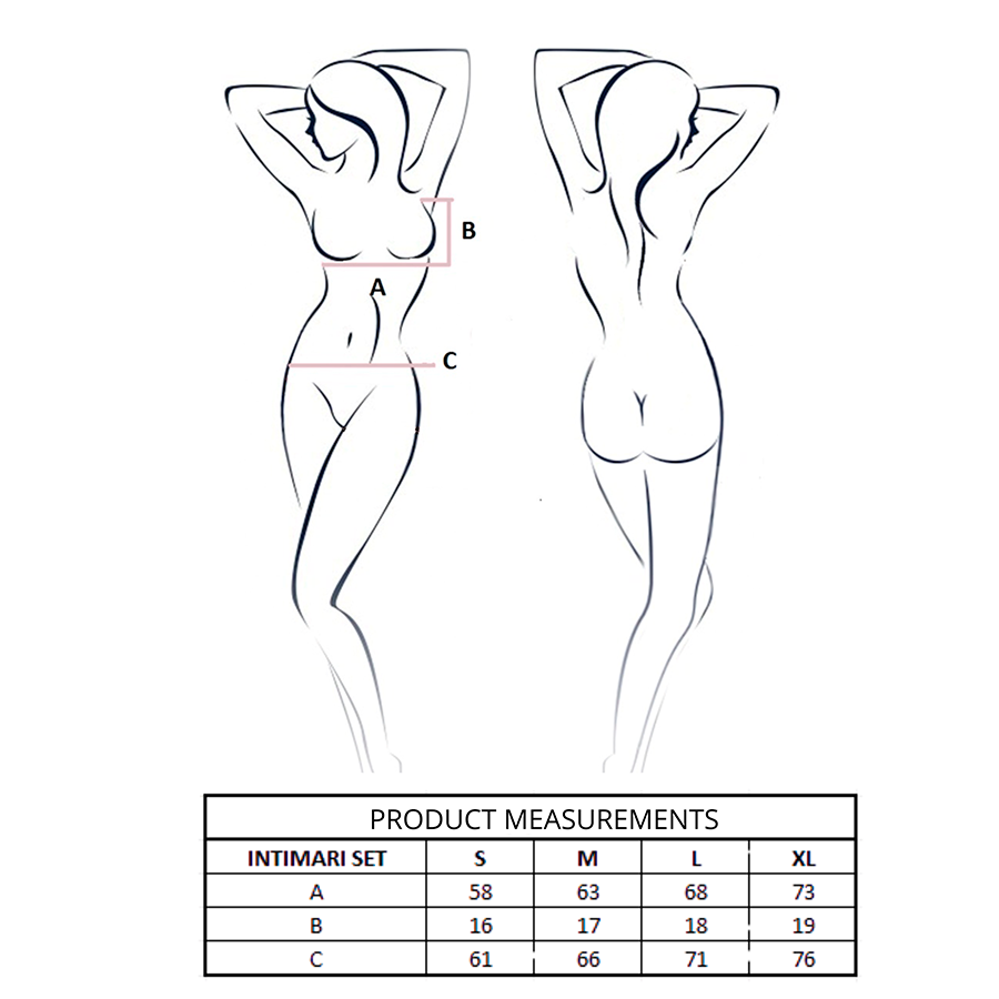 Ensemble Lingerie INTIMARI Rose L/XL - Passion