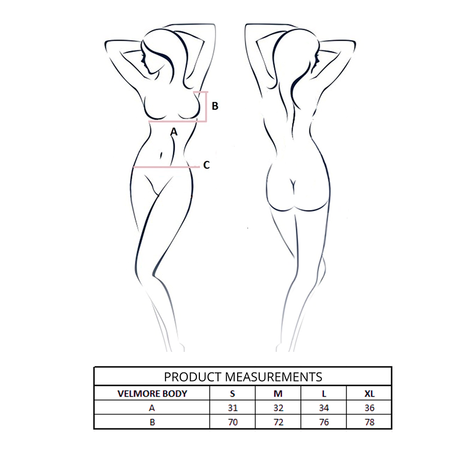 Body Lingerie Velmore Bleu L/XL - Passion