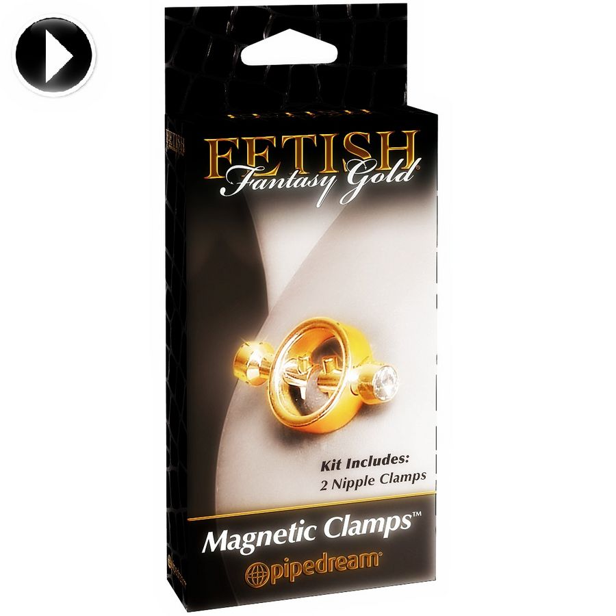 Pinces Tétons Magnétiques Fetish Fantasy Gold Dorées - Pipedream