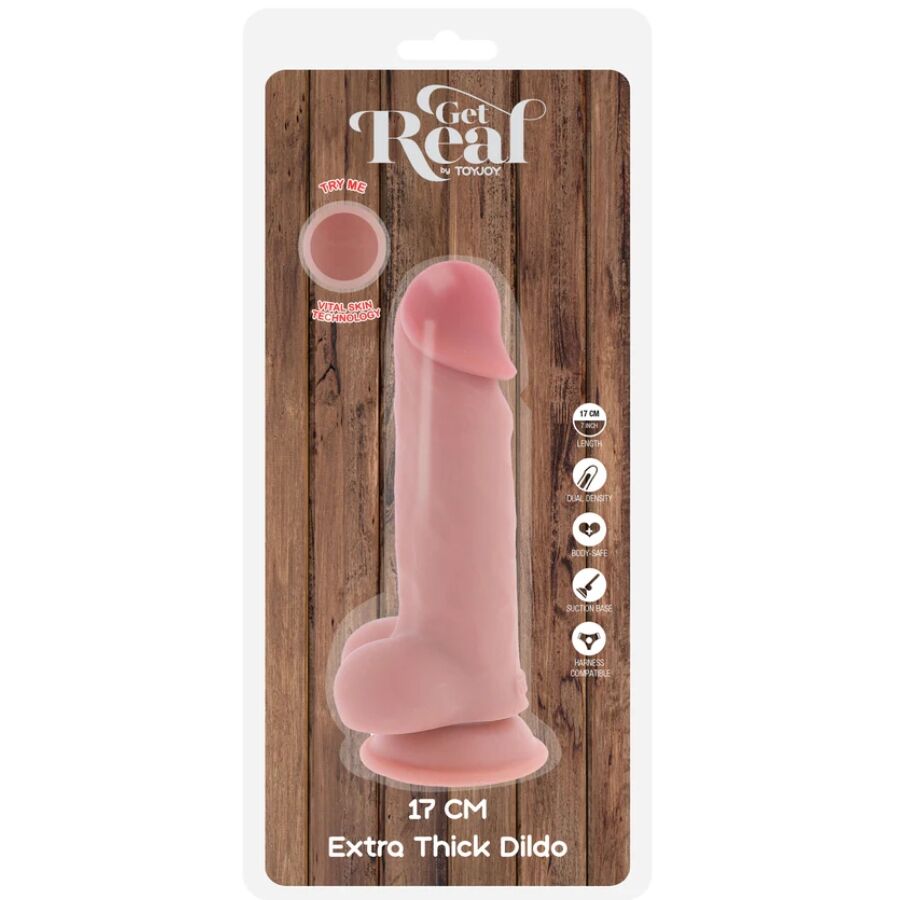 Gode Réaliste Get Real Deluxe Extra Thick 17cm - ToyJoy