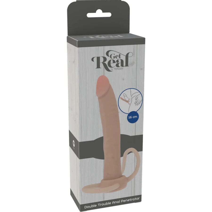 Stimulateur Anal Double Trouble 16cm Chair - Get Real