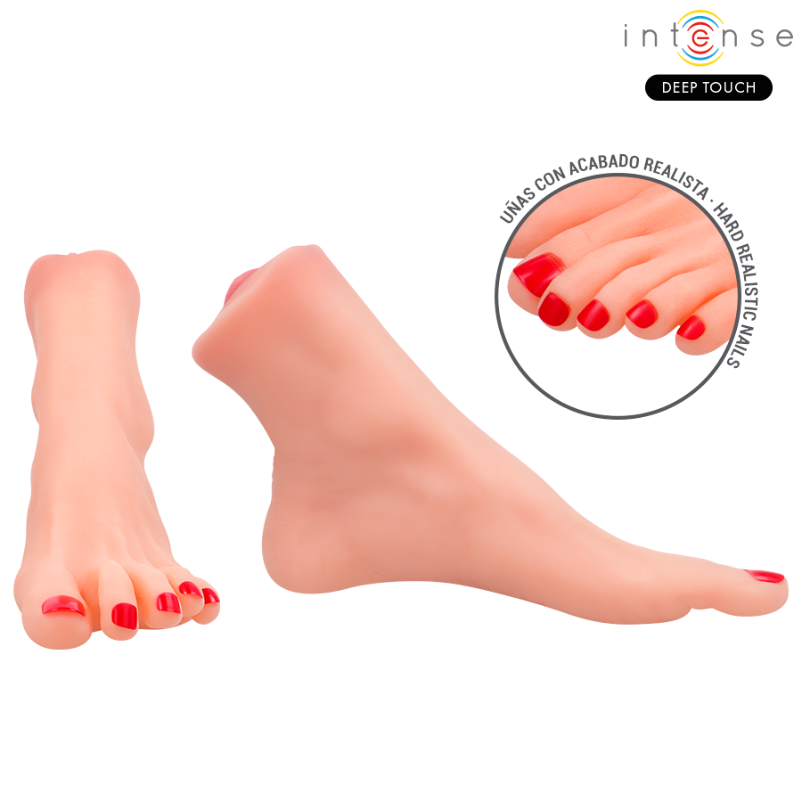 Masturbateur Gabbie Forme de Pied 2 Pièces - Intense Deep Touch
