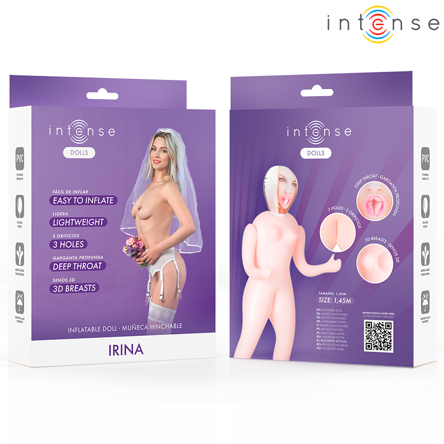 Poupée Gonflable Réaliste Femme avec Seins 3D Irina - Intense