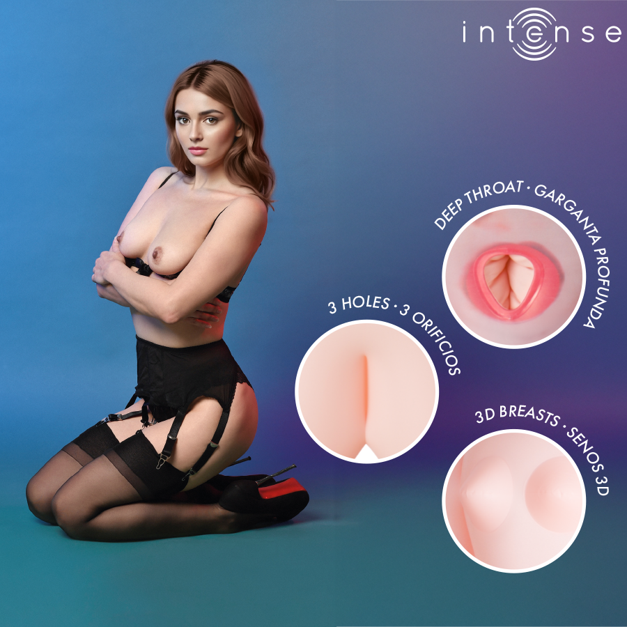 Poupée Gonflable Réaliste Femme avec Seins 3D Monique - Intense