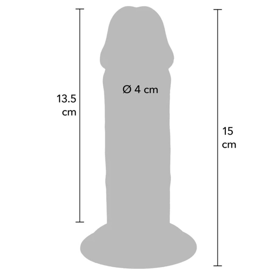 Godemiché Get Real Deluxe Double Densité Épais 15cm - ToyJoy