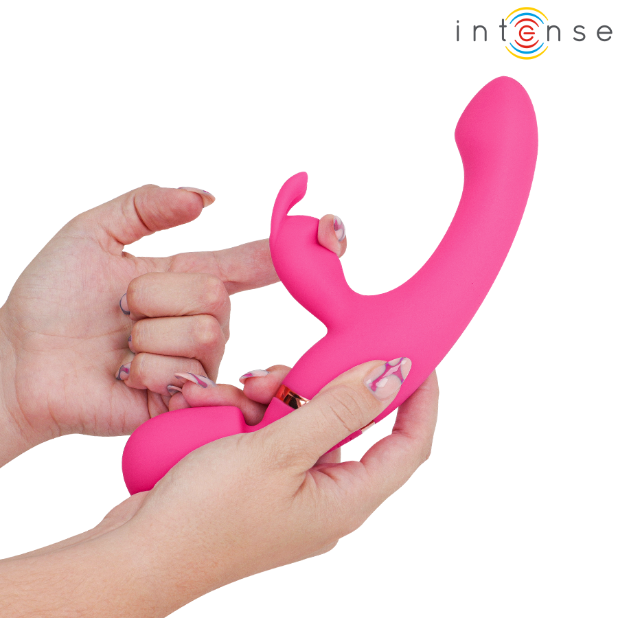 Vibrateur Double Winona Lapin et Baguette - Intense