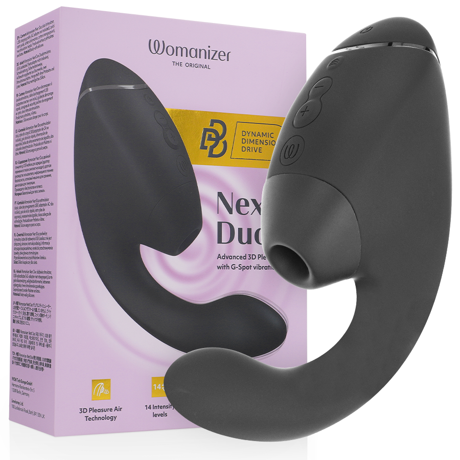 Stimulateur Double Womanizer Duo Next Clitoris Point G Noir