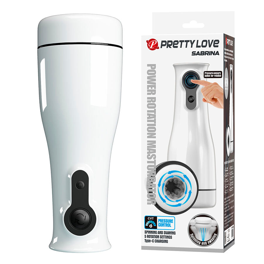 Masturbateur Masculin Sabrina Rotatif et à Bascule - Pretty Love