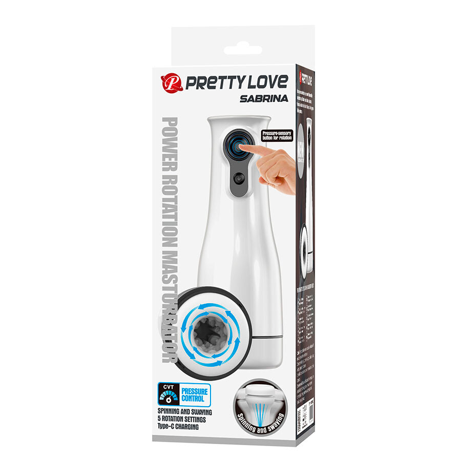 Masturbateur Masculin Sabrina Rotatif et à Bascule - Pretty Love