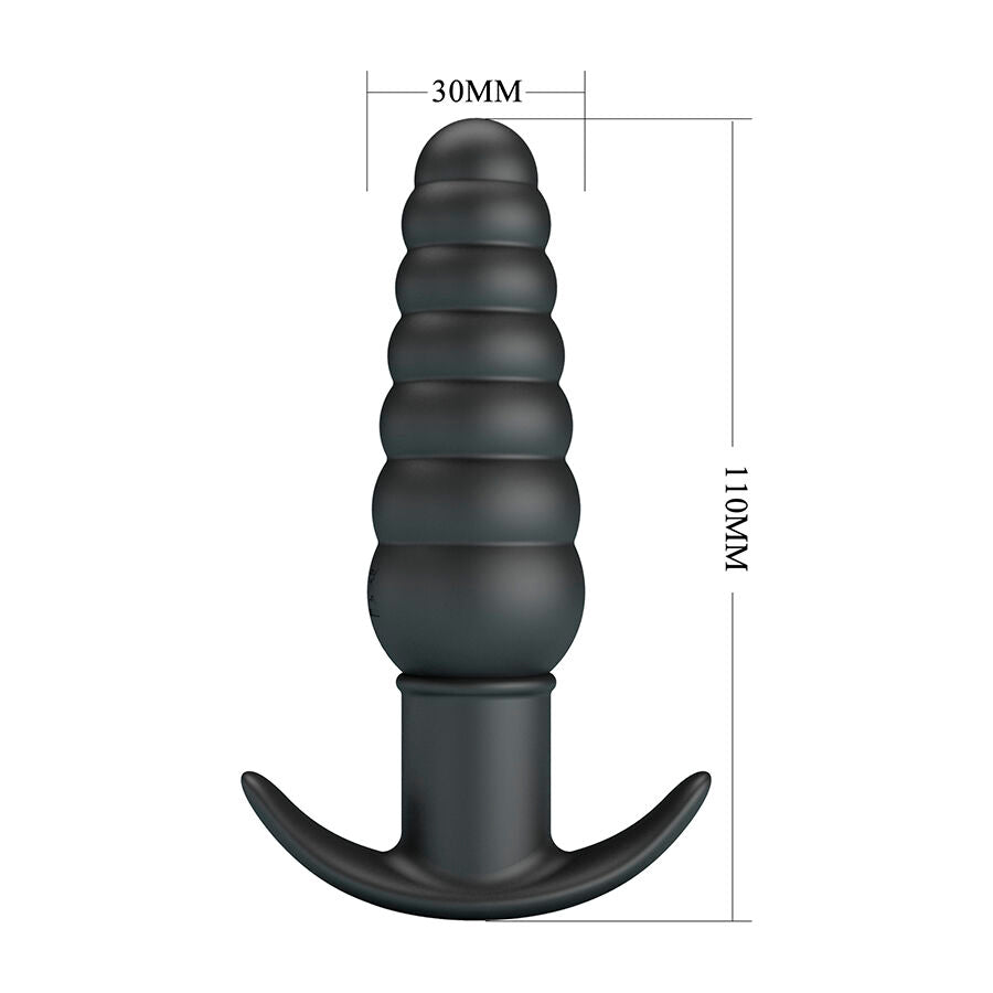 Plug Anal Vibrant Aeolis Waterproof Noir - Pretty Love