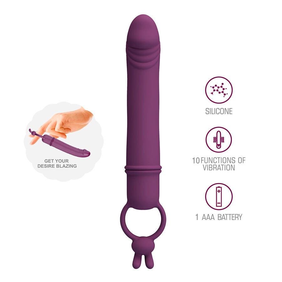 Vibrateur Cora avec Anneau de Maintien - Pretty Love