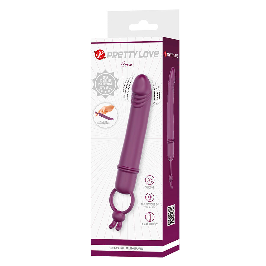 Vibrateur Cora avec Anneau de Maintien - Pretty Love