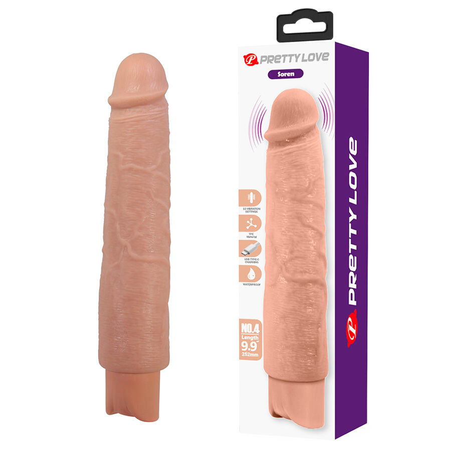Godemiche Vibrant Soren Flexible Realiste - Pretty Love
