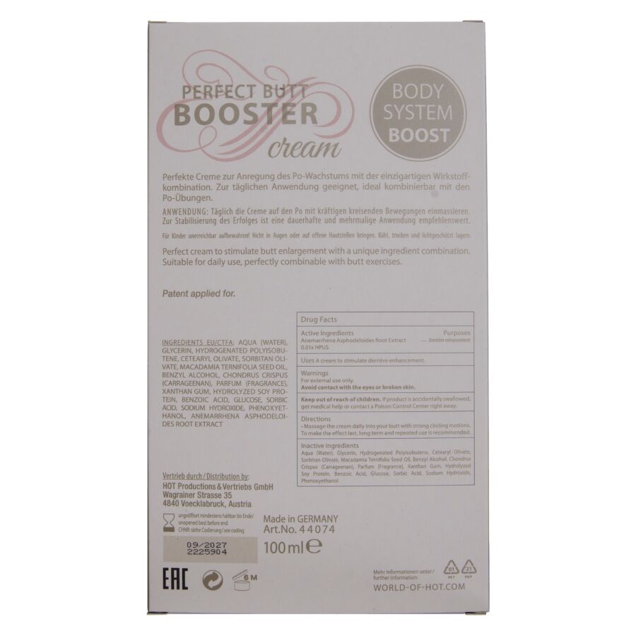 Crème Raffermissante Fesses XXL 100ml - HOT