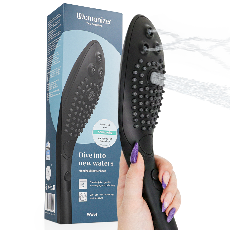 Pommeau de Douche Stimulant Wave Noir - Womanizer
