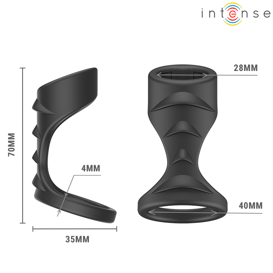 Anneau Pénien Intense Rory Texturé Modèle 5 - Intense