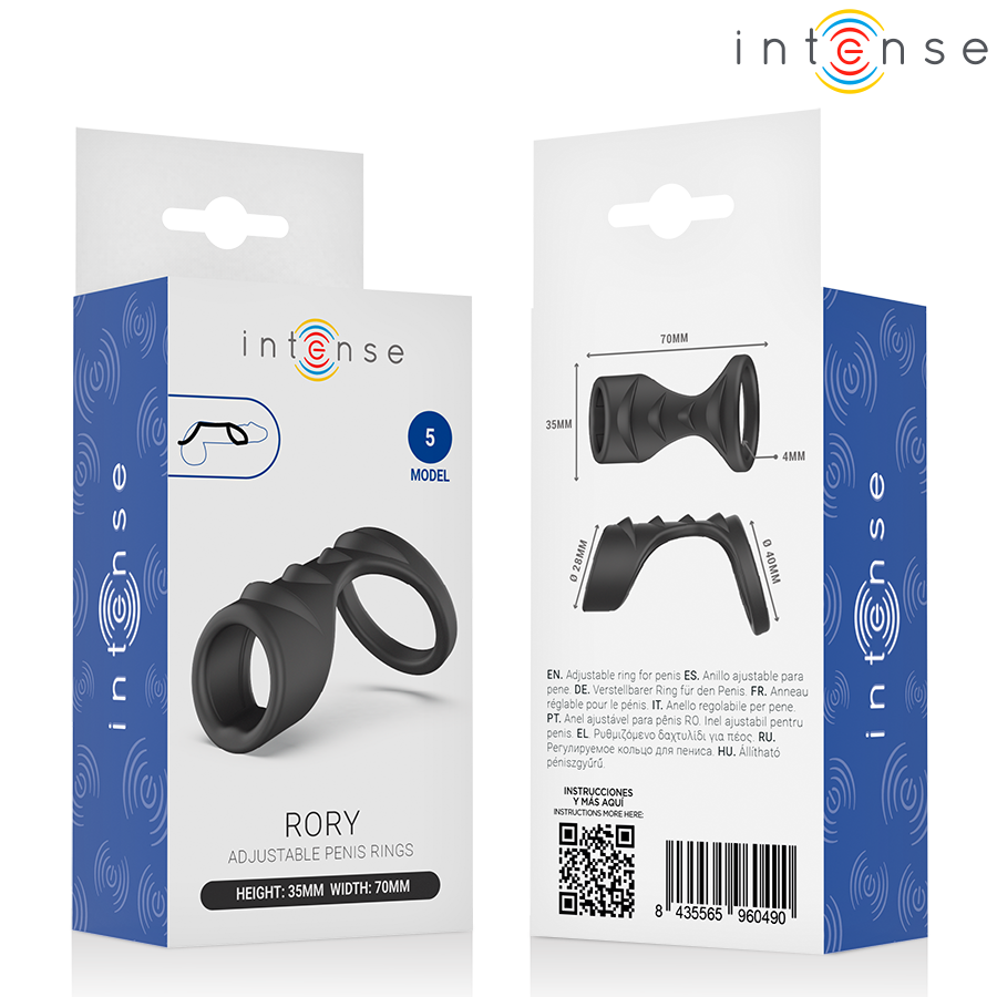 Anneau Pénien Intense Rory Texturé Modèle 5 - Intense
