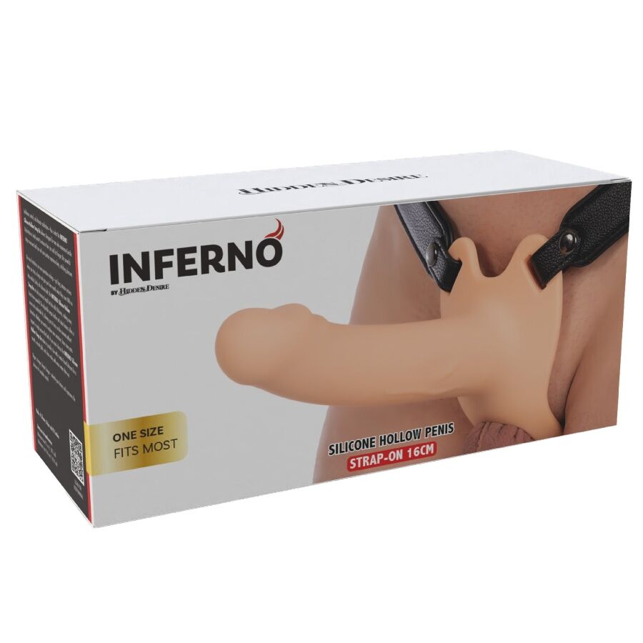 Manchon Pénien Inferno avec Sangle 16 cm - Hidden Desire - HIDDEN DESIRE