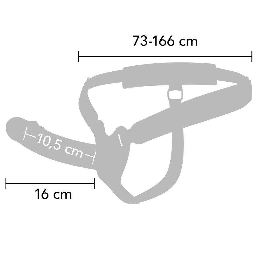 Manchon Pénien Inferno avec Sangle 16 cm - Hidden Desire - HIDDEN DESIRE