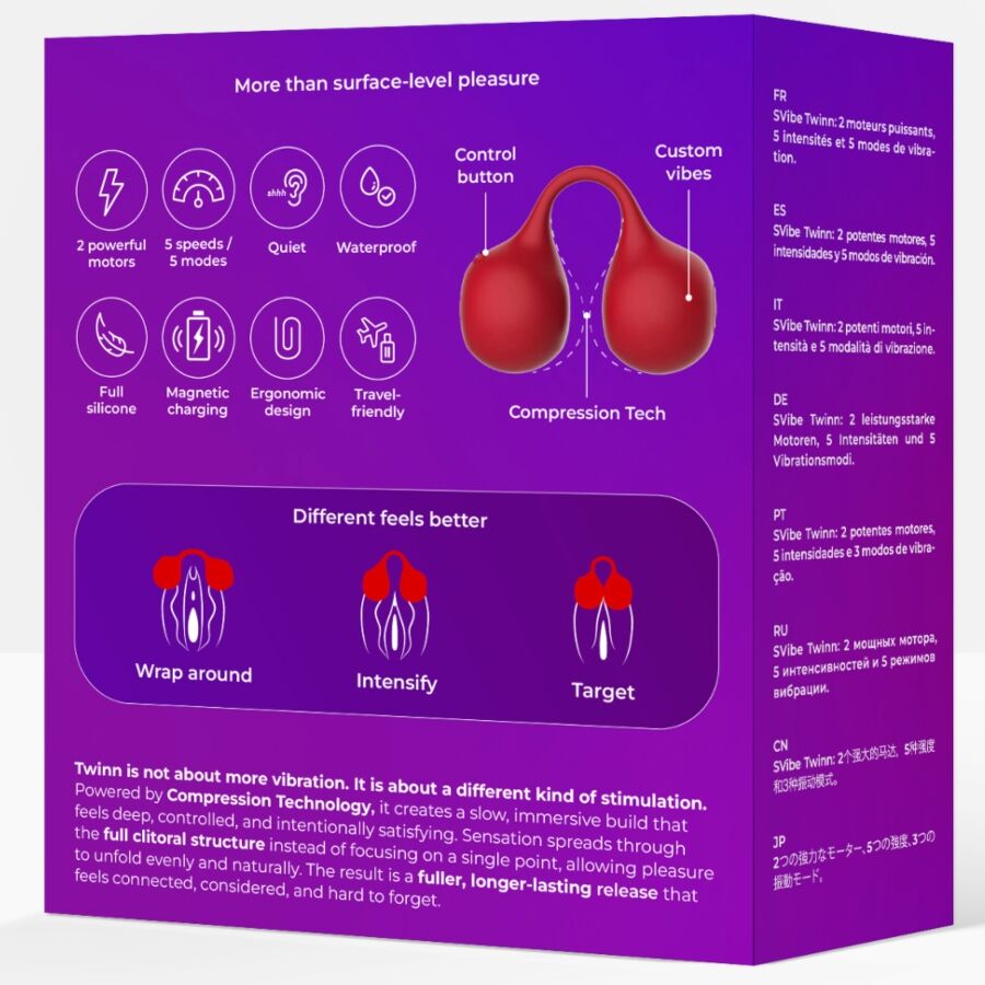 Stimulateur de doigts Snail Vibe Twinn cerise - Snail Vibe - SNAIL VIBE