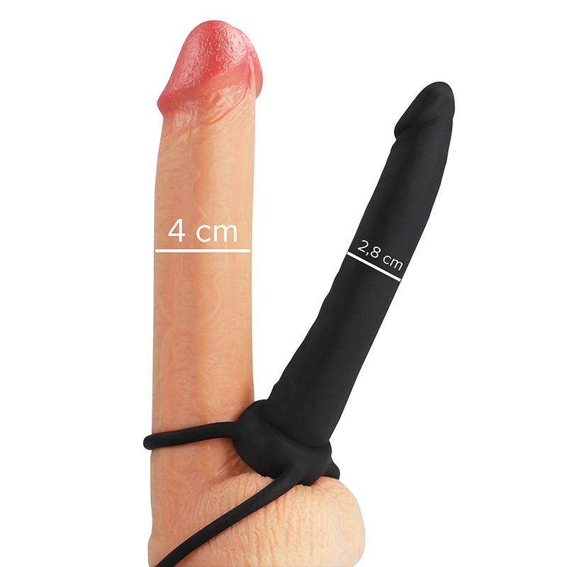 Gode Anal Cobi Onyx avec Anneaux Pénien 13 cm - Mythology