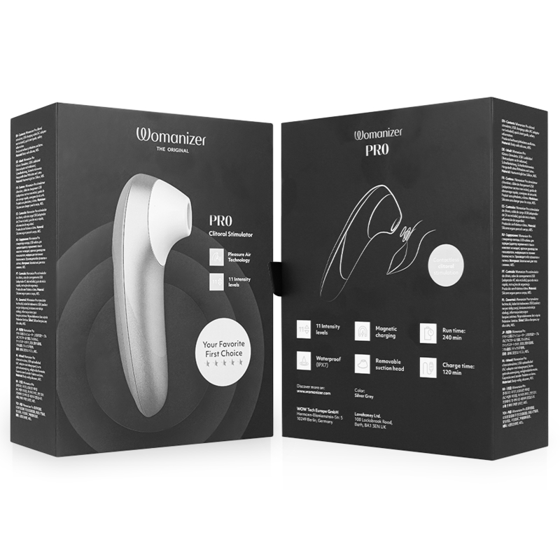 Stimulateur Clitoridien Pro Gris Argenté - Womanizer