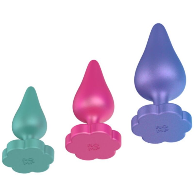 Kit d'Entraînement Anal Luster S/M/L Base Fleur - ROMP