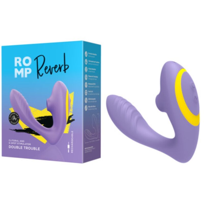 Stimulateur Point G et Succion Clitoriale Reverb Violet - ROMP