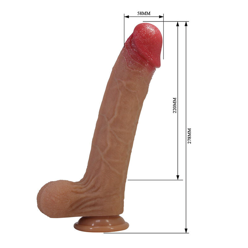 Realistischer Dildo Orsen mit Saugfuß aus Silikon 27,7 cm - Pretty Love