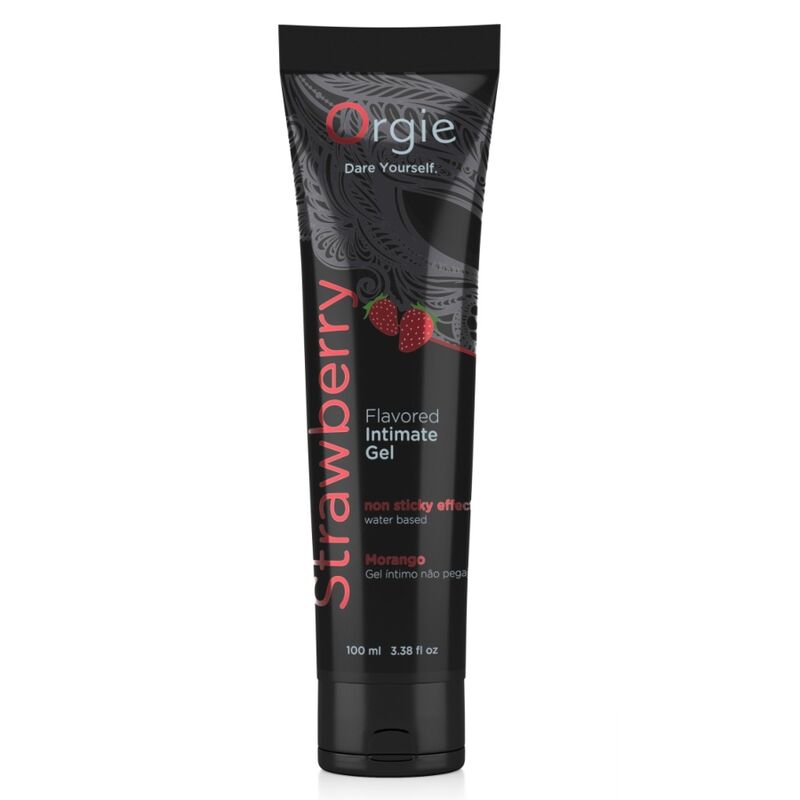 ORGIE - TUBE DE LUBRIFIANT FRAISE GEL INTIME À BASE DE EAU 100 ML