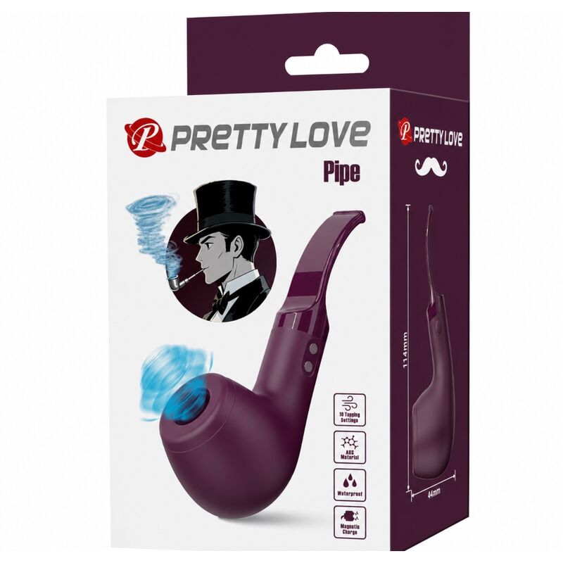 PRETTY LOVE - STIMULATEUR DE TUYAU AVEC 10 RÉGLAGES DE TAPOTER VIOLET