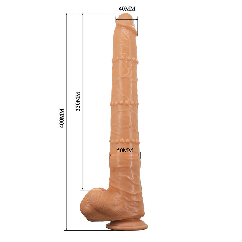 PRETTY LOVE - BRAM GODEMICHET RÉALISTE AU TOUCHER DOUX AVEC PEAU GLISSANTE 40 CM NATUREL