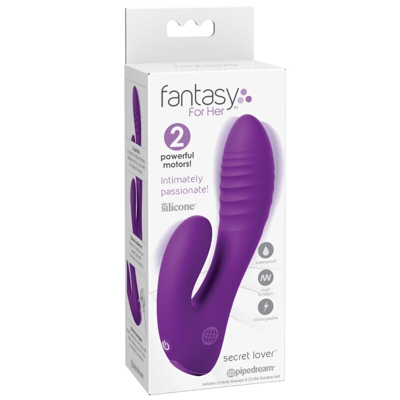 FANTASY FOR HER - AMANT SECRET VIBRATEUR DOUBLE POINT CLITORIS RECHARGEABLE VIOLET