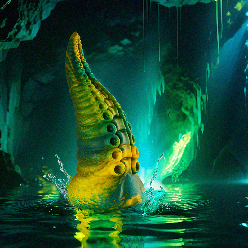 EPIC - GODEMICHET TENTACULE VERT CETUS GRANDE TAILLE