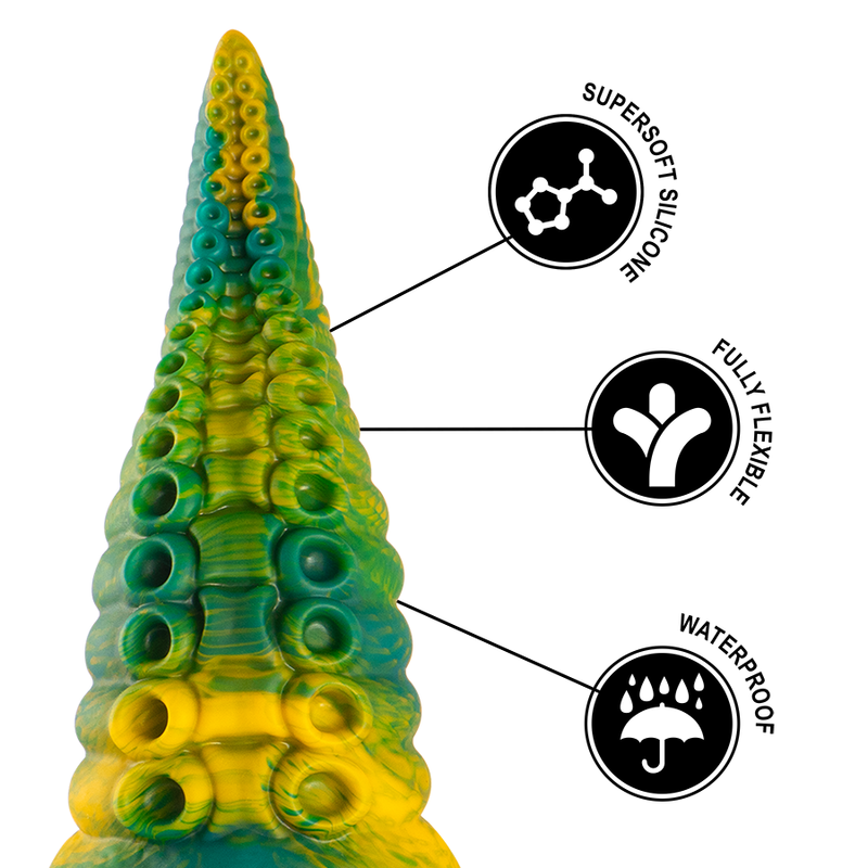 EPIC - GODEMICHET TENTACULE VERT CETUS GRANDE TAILLE