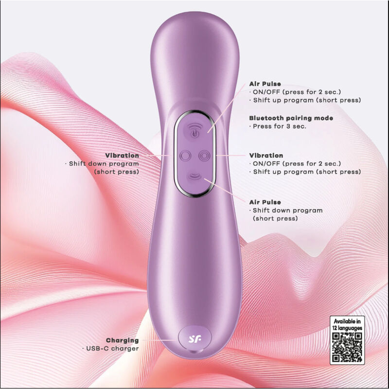 SATISFYER - PRO 2 GÉNÉRATION 4 STIMULATEUR CLITORIAL AMÉTHYSTE
