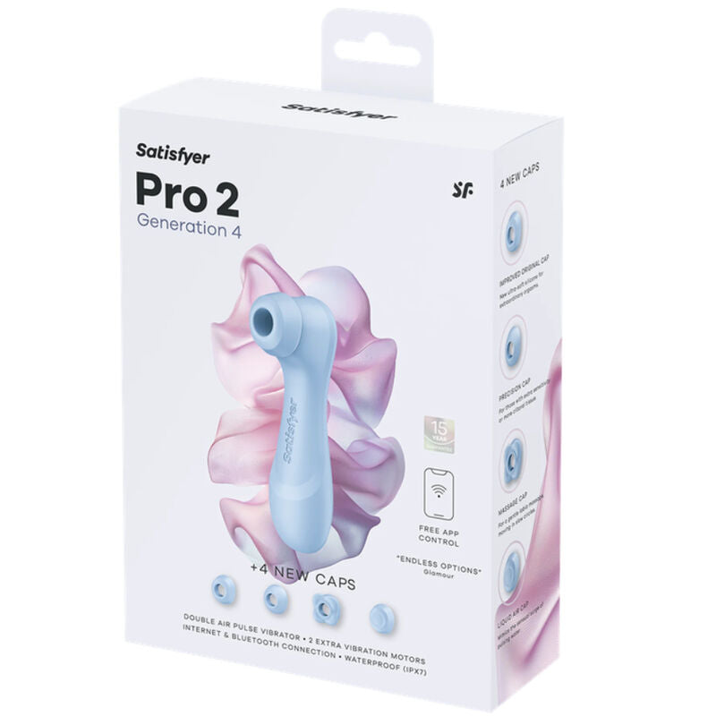 SATISFYER - PRO 2 GÉNÉRATION 4 STIMULATEUR CLITORIAL BLEU SÉRÉNÉ