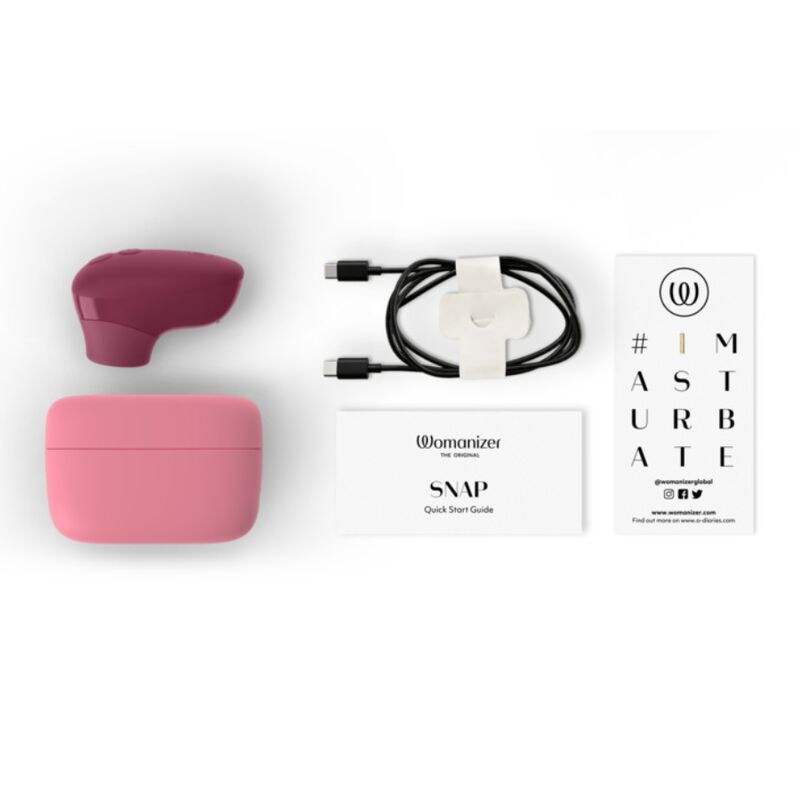 Womanizer Snap Stimulateur Clitoridien à Succion 6 Intensités Baie Écrasée