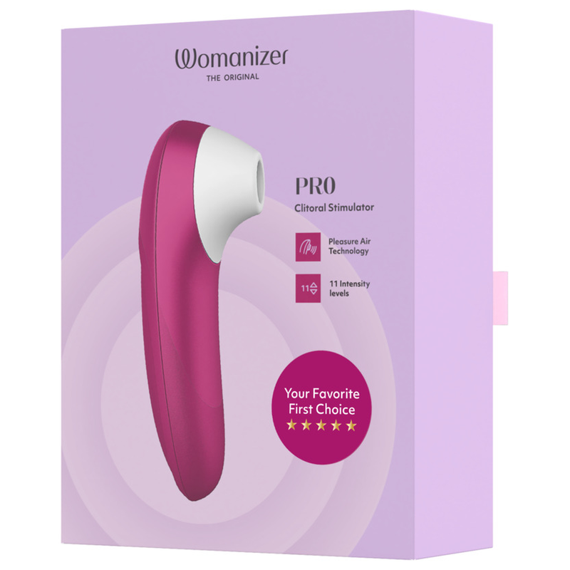 Womanizer Pro Stimulateur Clitoridien à Succion 11 Niveaux Rose