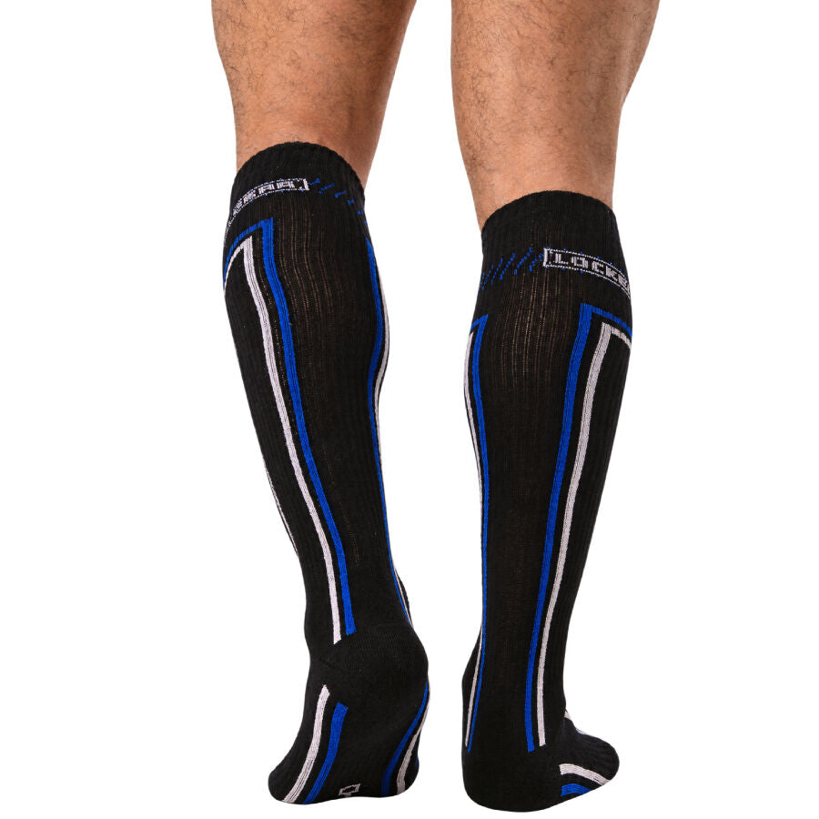 LOCKER GEAR - CHAUSSETTES PISTON HAUTES BLEUES TAILLE UNIQUE