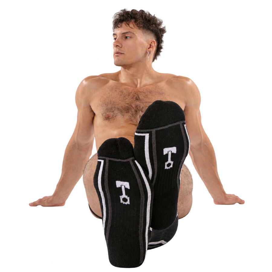 LOCKER GEAR - CHAUSSETTES PISTON HAUTES BLEUES TAILLE UNIQUE