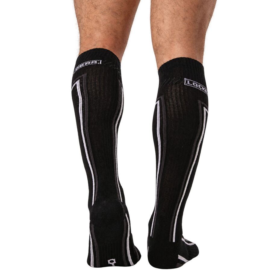 LOCKER GEAR - CHAUSSETTES PISTON HAUTES BLEUES TAILLE UNIQUE
