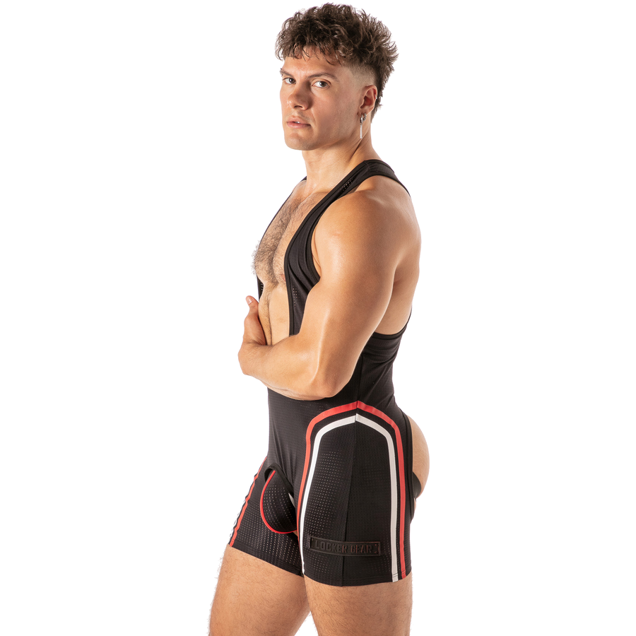 Sous-vêtement Homme Sexy Combinaison Décolleté Ouverture Frontale - Locker Gear