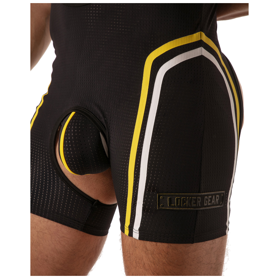 Sous-vêtement Homme Sexy Combinaison Décolleté Ouverture Frontale - Locker Gear