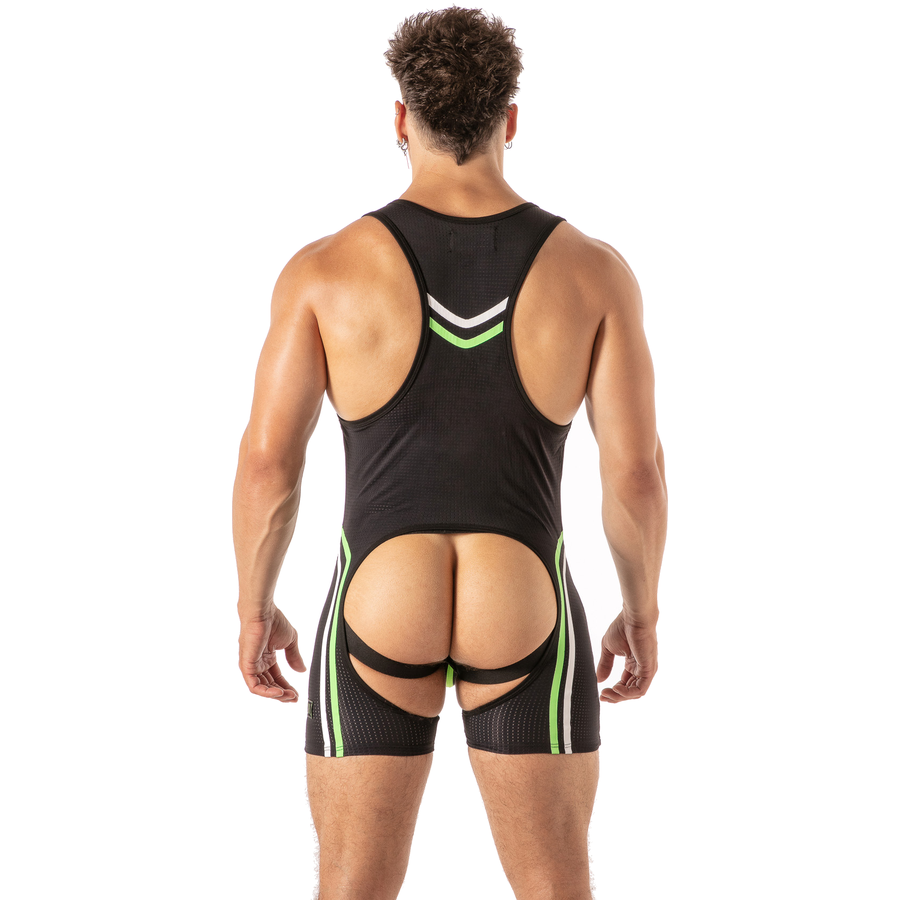 Sous-vêtement Homme Sexy Combinaison Décolleté Ouverture Frontale - Locker Gear