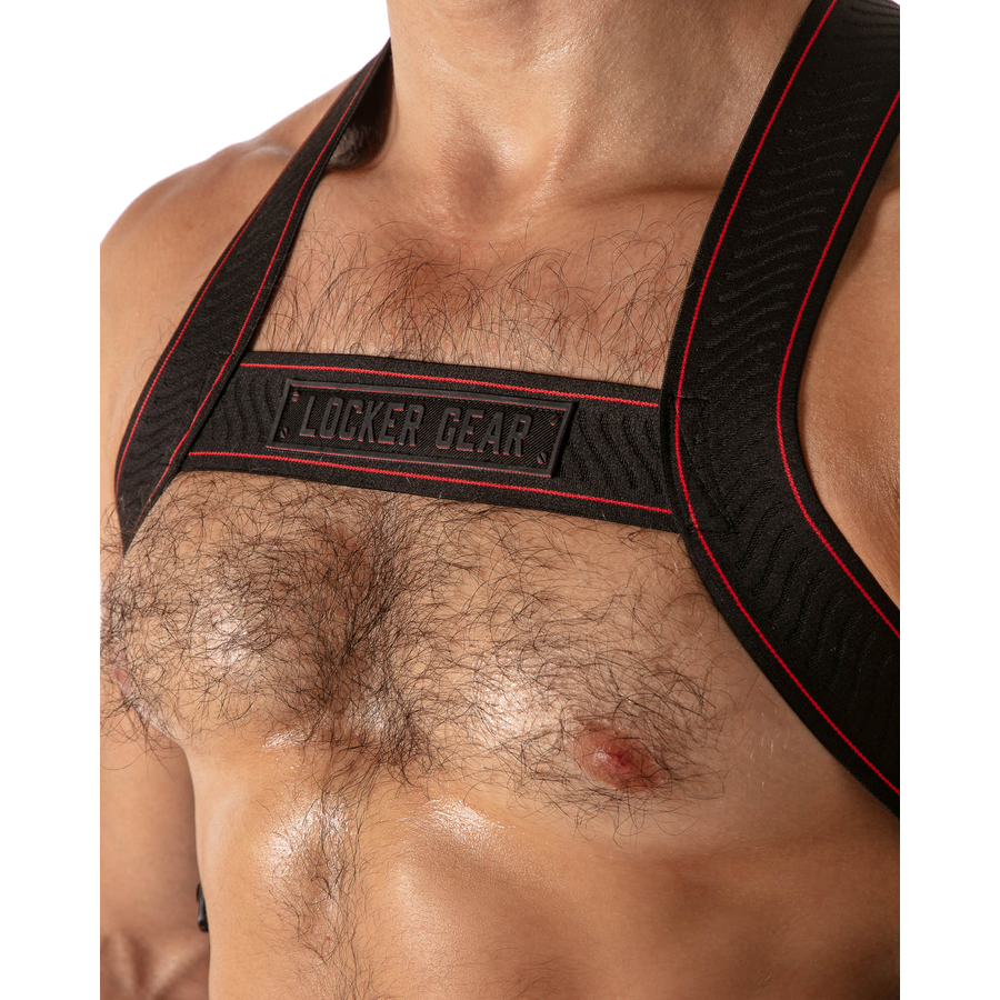 LOCKER GEAR - PISTON HARNESS HARNAIS CORPOREL RÉGLABLE POUR HOMME BLEU S/M