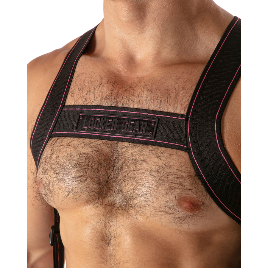LOCKER GEAR - PISTON HARNESS HARNAIS CORPOREL RÉGLABLE POUR HOMME BLEU S/M