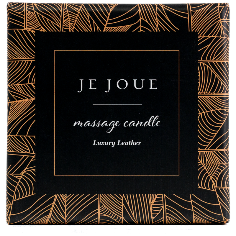 JE JOUE - LUXURY LEATHER BOUGIE DE MASSAGE À L'HUILE CHAUDE PARFUM CUIR 160 G